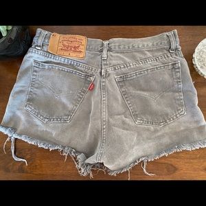 Gray Levi 501 shorts